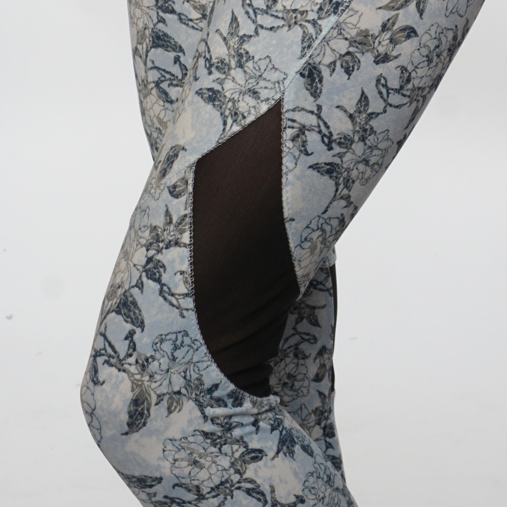 NEW Super soft Leggings with mesh activewear casual everyday yoga gym mid waist - Picture 4 of 5